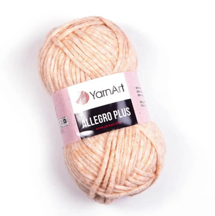 Пряжа YarnArt Allegro Plus №704 персиковий меланж, пряжа напіввовна, для ручного в'язання спицями та гачком 704 фото