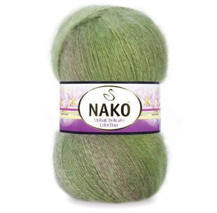 Пряжа Nako Mohair Delicate Colorflow №76057 (полушерсть) 100 г, 500 м 76057 фото