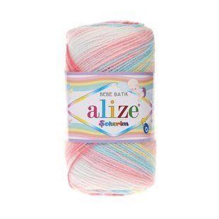 Пряжа Alize Sekerim Bebe Batik №3045, акрилова, нитки для в'язання спицями і гачком 3045 фото