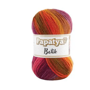 Пряжа Papatya Batik (Папатя Батiк) №55429, акрилова нитки для в'язання спицями і гачком 55429 фото
