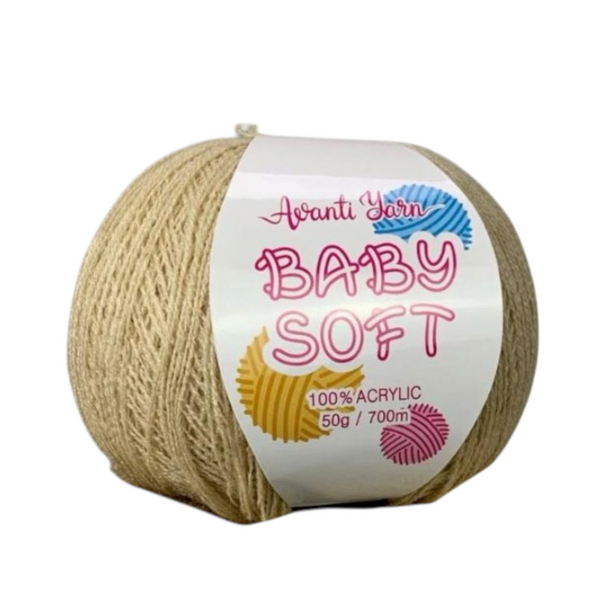 Пряжа Avanti Yarn Baby Soft №Е010 светло-карамельный (акрил) 50 г, 700 м Е010 фото Пряжа Avanti Yarn Baby Soft №Е010 светло-карамельный (акрил) 50 г, 700 м Е010 фото
