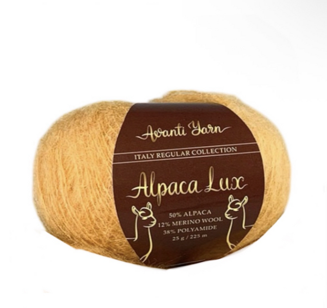 Пряжа Avanti Yarn Alpaca Lux №631 гірчично-жовтий, пряжа напіввовняна, для в'язання гачком и спицями 631 фото Пряжа Avanti Yarn Alpaca Lux №631 гірчично-жовтий, пряжа напіввовняна, для в'язання гачком и спицями 631 фото