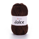 Пряжа Yarnart Dolce №775 коричневий - плюшева, велюр для в'язання спицями і гачком 775 фото 1