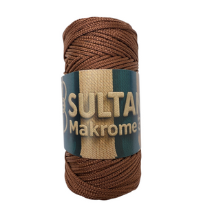 Пряжа Sultan MAKROME (Султан Макраме) №203 карамель пряжа для сумок макраме, нитки для в'язання спицями та гачком 203 фото