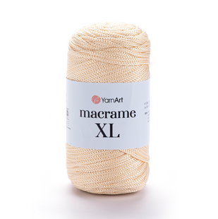 Пряжа YarnArt Macrame XL №165 кремовий, нитки для в'язання макраме 165 фото