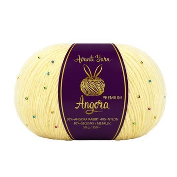 Пряжа Avanti Yarn Angora Premium (ангора, паєтка, люрекс, нейлон) 50г, 350 м