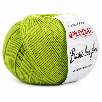Пряжа Mondial Basic Lux Fine (мерсеризированный хлопок) 50 г, 165 м