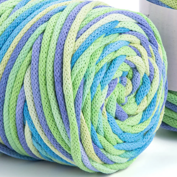 Пряжа Yarnart Macrame Cord 5 мм VR №920, секційного фарбування, нитки для макраме 920 фото