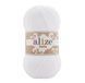 Пряжа Alize Bella 100 (Белла 100) №55 білий, бавовна, нитки для в'язання 55 фото 1
