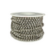 Цепь стразовая на катушке SS 12 Crystal Серебро №653611 653611 фото 1