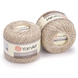 Пряжа YarnArt Violet Lurex (Виолет люрекс) № 24660 беж, мерсеризованный хлопок с люрексом нитки для вязания 24660 фото 1