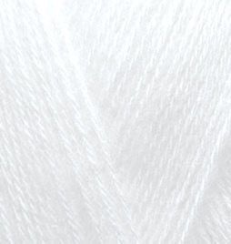 Пряжа Alize Angora Gold (Ангора Голд) №55 білий, вовна з акрилом, нитки для в&rsquo;язання 55 фото