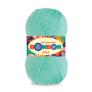 Пряжа Nako Bonbon Ince №98203 ментол (акрил) 100 г, 300 м 98203 фото