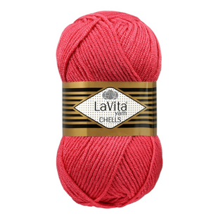 Пряжа LaVita Chells №119 кораловий (акрил) 100 г, 170 м 119 фото
