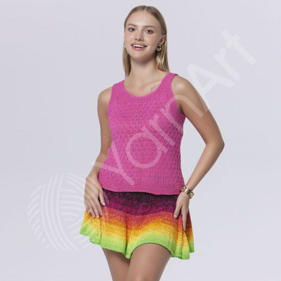 YarnArt FLOWERS UNICOLOR (Фловерс Уніколор) № 764 теракот-коричневий (Пряжа коттон, нитки для в'язання) 764 фото