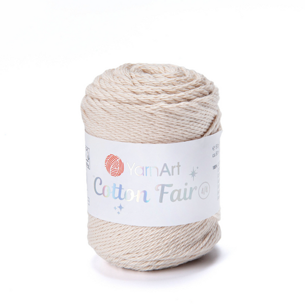 Пряжа YarnArt Cotton Fair 4/4 №5511 светло-бежевый (хлопковая) 50 г, 80 м 5511 фото Пряжа YarnArt Cotton Fair 4/4 №5511 светло-бежевый (хлопковая) 50 г, 80 м 5511 фото