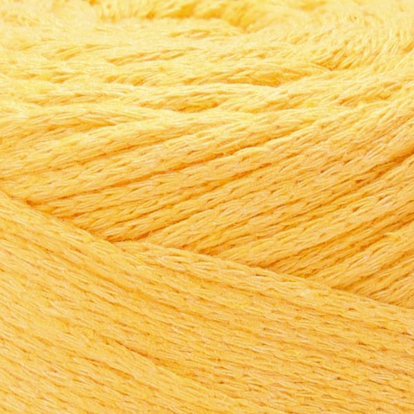 Пряжа YarnArt Macrame Cotton №764 жовтий, напівбавовняна нитки для в'язання сумок та макраме 764 фото