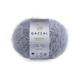 Пряжа Gazzal Teddy № 6532 сірий колір, 150м/50гр, 40% Superwash мериносова вовна, для ручного в'язання спицями та гачком 6532 фото 1