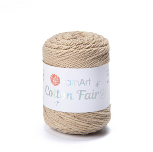 Пряжа YarnArt Cotton Fair 4/4 №5512 бежевый (хлопковая) 50 г, 80 м 5512 фото