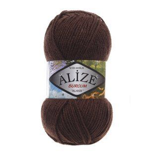 Пряжа Alize Burcum Klasik №493 коричневий, 210 м 100 г, 100% акрил 493 фото