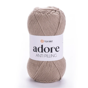 Пряжа Yarnart Adore (Адор) №368 беж колір - акрилова для в'язання гачком и спицями 368 фото