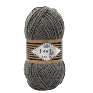 Пряжа LaVita Chells №736 сіро-зелений (акрил) 100 г, 170 м 736 фото
