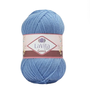 Пряжа LaVita Yarn Gonca (Гонка) №5023 блакитний, акрил, нитки для в&rsquo;язання 5023 фото