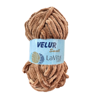 Пряжа Lavita Yarn Velur Small №7120 светло-коричневый (велюр) 50 г, 60 м 7120 фото