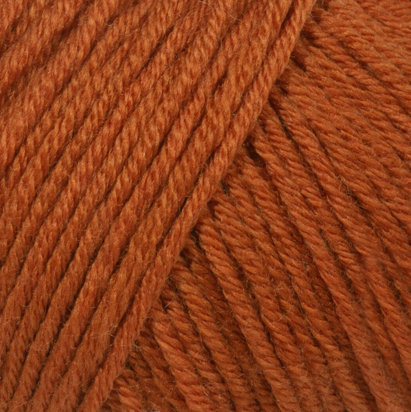 Пряжа Gazzal Wool 115 № 3317 теракот колір, 115м/50гр, 100% вовна мериноса, для ручного в'язання спицями та гачком 3317 фото