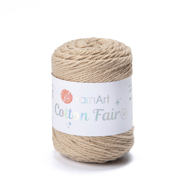 Пряжа YarnArt Cotton Fair 4/4 №5512 бежевый (хлопковая) 50 г, 80 м 5512 фото Пряжа YarnArt Cotton Fair 4/4 №5512 бежевый (хлопковая) 50 г, 80 м 5512 фото