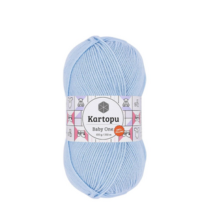 Пряжа Kartopu Baby One №K544 блакитний (акрил) 100 г, 250 м K544 фото
