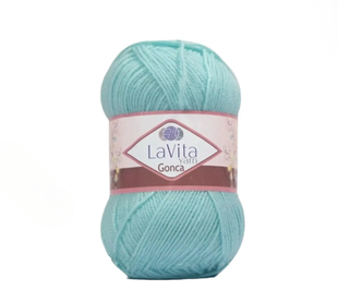 Пряжа LaVita Yarn Gonca (Гонка) №5027 м'ятний, акрил, нитки для в&rsquo;язання 5027 фото