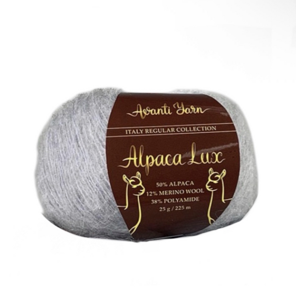 Пряжа Avanti Yarn Alpaca Lux №653 сріблястий, пряжа напіввовняна, для в'язання гачком и спицями 653 фото Пряжа Avanti Yarn Alpaca Lux №653 сріблястий, пряжа напіввовняна, для в'язання гачком и спицями 653 фото