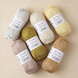 Пряжа YarnArt Intense Linen №4106 кораловий меланж, віскоза з льоном, для ручного в'язання спицями та гачком 4106 фото 4