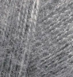 Пряжа Alize Angora Real 40 (Ангора Реал 40) №182 средне-серый меланж, полушерсть, нитки для вязания 182 фото