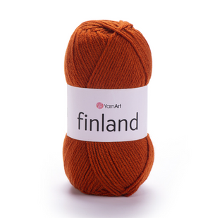 Пряжа Yarnart Finland №847 рудий - акрил дитяча, для ручного в'язання спицями та гачком 847 фото