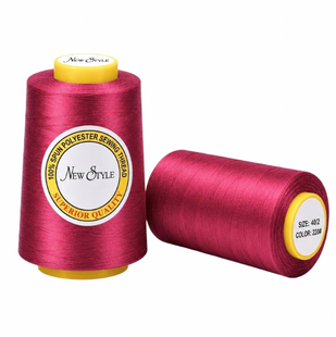 Швейные нитки (бобина) New Style 40/2 color №220 малиновый 220 фото
