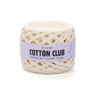 Пряжа YarnArt Cotton Club (Коттон Клаб) №7348 пряжене молоко, трикотажна, нитки для в&rsquo;язання 7348 фото
