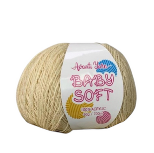 Пряжа Avanti Yarn Baby Soft №Е036 беж (акрил) 50 г, 700 м Е036 фото