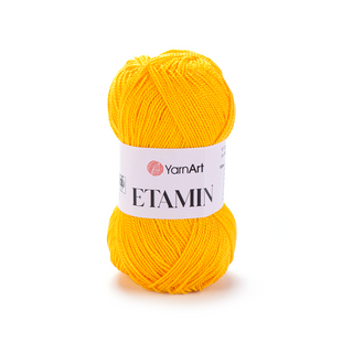 Пряжа YarnArt Etamin №439 жовтий, нитки акрилові для в'язання 439 фото