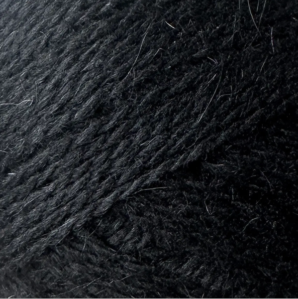 Пряжа Avanti Yarn Angora 50 (Ангора 50) №F21 черный, нитки ангора для вязания спицами и крючком F21 фото