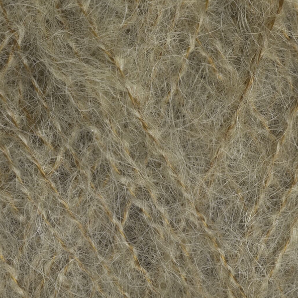 Пряжа Gazzal Super Kid Mohair № 64406 бежевий колір, 237м/25гр, 47% супер кідмохер, для ручного в'язання спицями та гачком 64406 фото