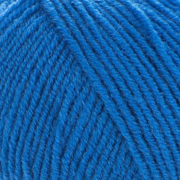 Пряжа Yarnart Merino De Luxe 50 №3040 синий, полушерсть, нитки для вязания спицами и крючком 3040 фото