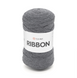 Пряжа YarnArt Ribbon №758 темно-сірий, для макраме в'язання спицями та гачком 758 фото 1