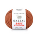 Пряжа Gazzal Baby Cotton №3454 терракот цвет, 165м/50гр, 60% хлопок, для ручной вязки спицами и крючком 3454 фото 1