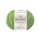 Пряжа Gazzal Wool 115 № 3326 зелений колір, 115м/50гр, 100% вовна мериноса, для ручного в'язання спицями та гачком 3326 фото 1