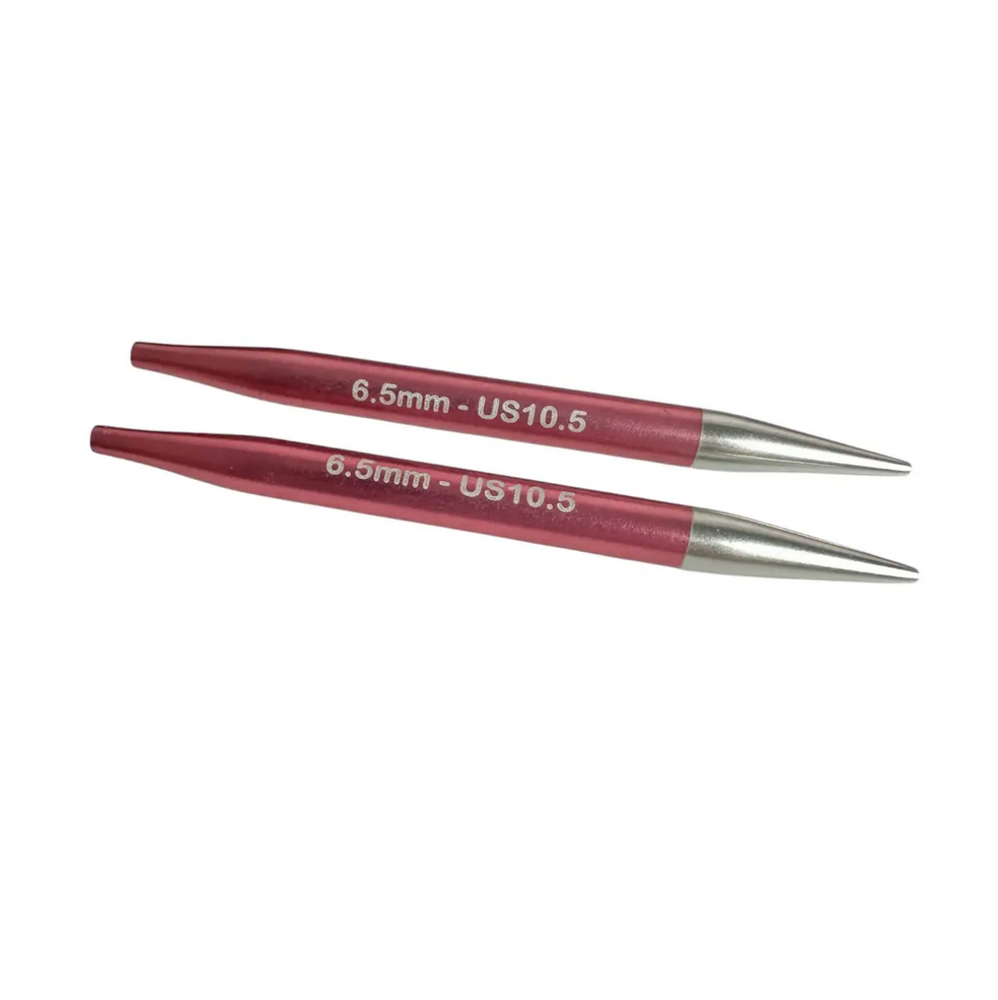 Спицы съемные Zing 9.5 см №6.5 мм KnitPro круговые алюминиевые для ручной вязки 47530 фото