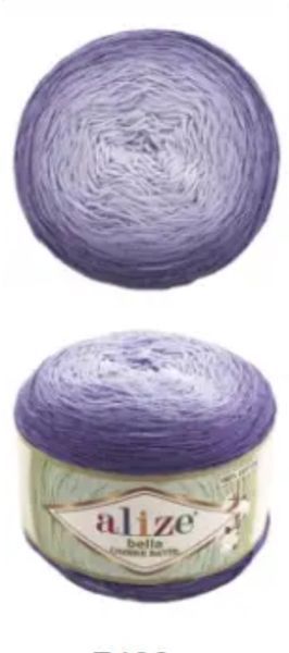 Пряжа Alize Bella Ombre Batik (Белла Омбре Батік) №7406 бавовна нитки для в'язання 7406 фото