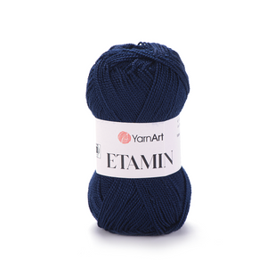 Пряжа YarnArt Etamin №453 темно-синій, нитки акрилові для в'язання 453 фото