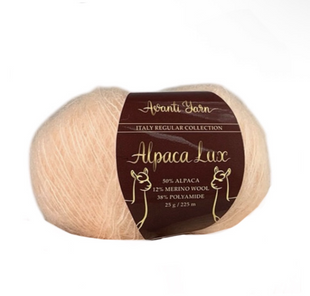 Пряжа Avanti Yarn Alpaca Lux №659 персиковий, пряжа напіввовняна, для в'язання гачком и спицями 659 фото